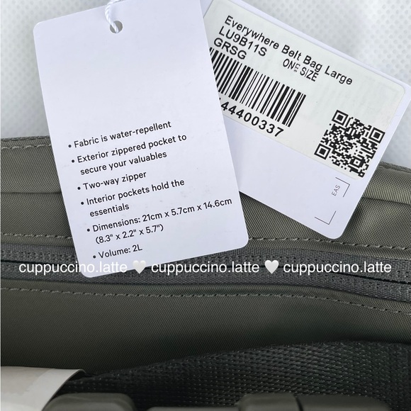 💚NWT💚Lululemon Athletica Everywhere Belt Bag Large in ‘Grey Sage’ - Picture 9 of 15